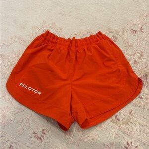 Peloton Women's Bright Orange Athletic Shorts